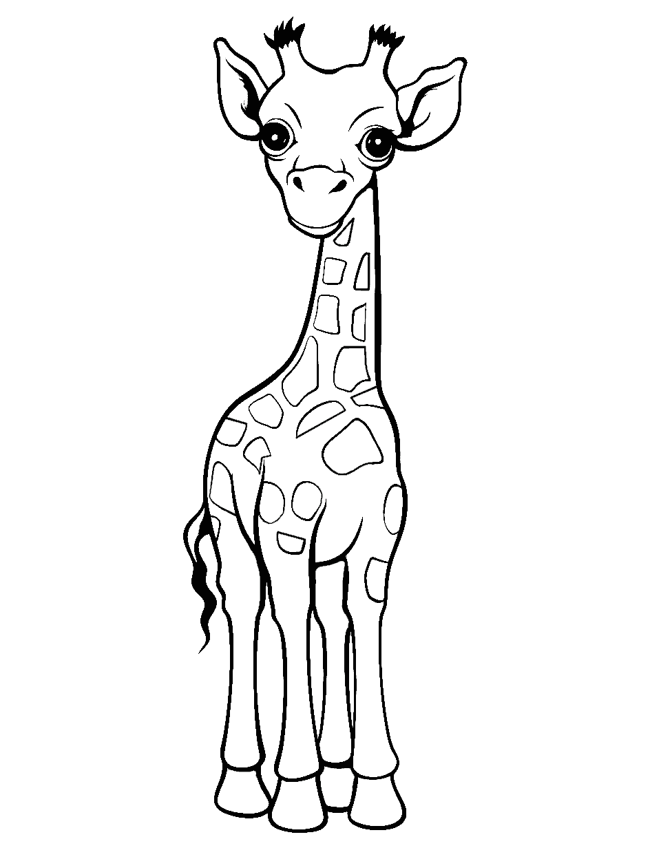 coloring pages of giraffes