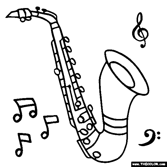 coloring pages of musical instruments