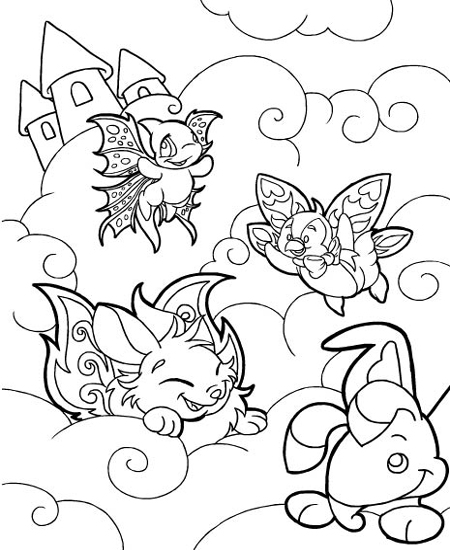 coloring pages of neopets