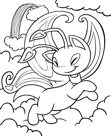 coloring pages of neopets
