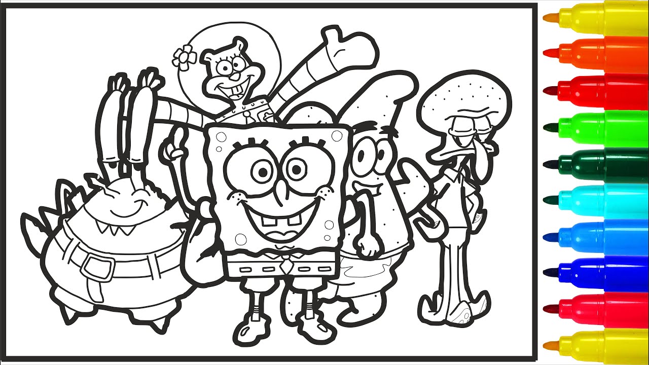 Printable Coloring Pages Of Spongebob And Friends [2025]