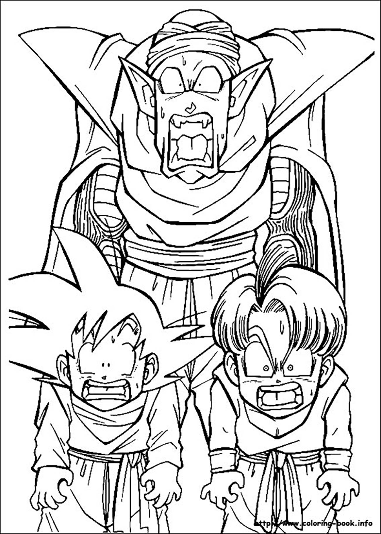 coloring pages of trunks in dbz