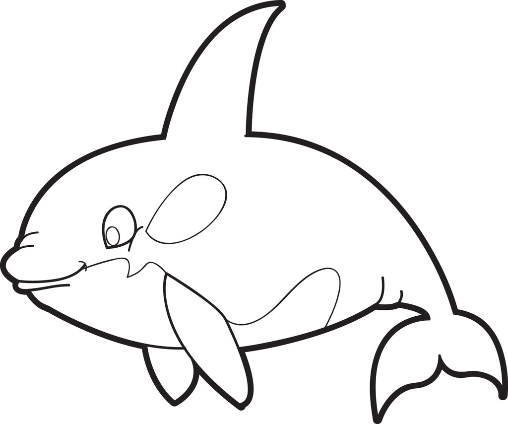 Printable Whale Coloring Page for Kids – SupplyMe