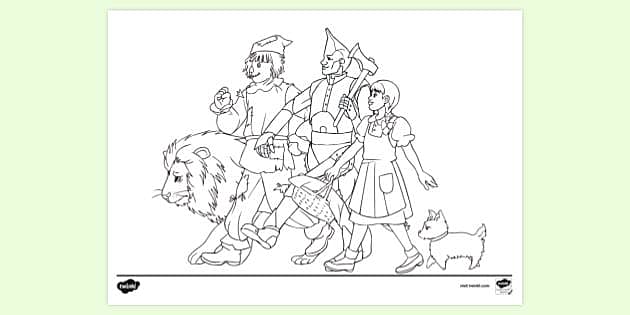 coloring pages wizard of oz