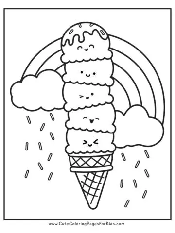 Cute Coloring Pages For Kids - Free Printable Coloring Sheets for Kids