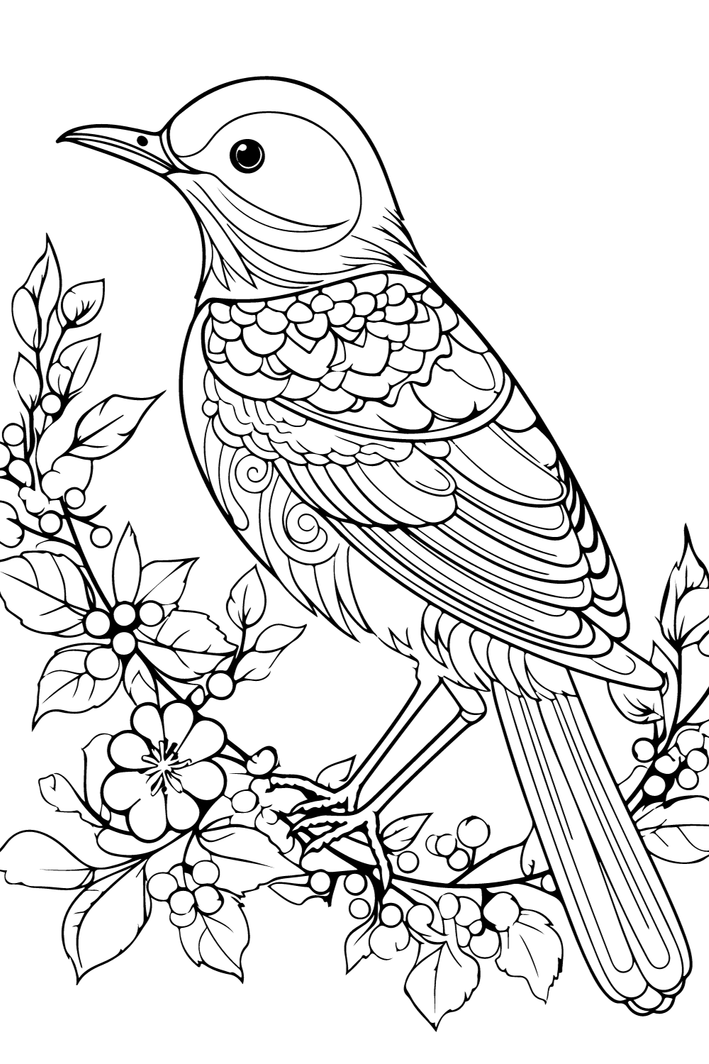 coloring pictures birds