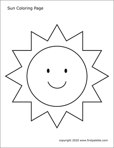 coloring pictures of the sun