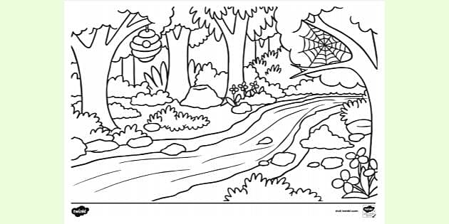 colouring pages of nature