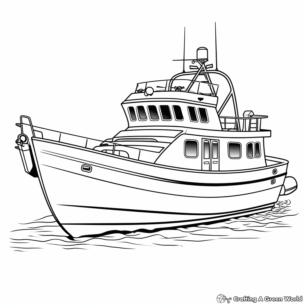 colouring pictures of boats