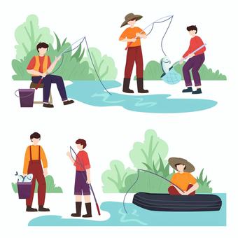 Free Vectors | Hobby fishing