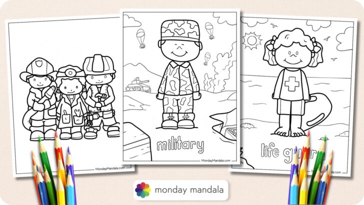 community helper coloring pages