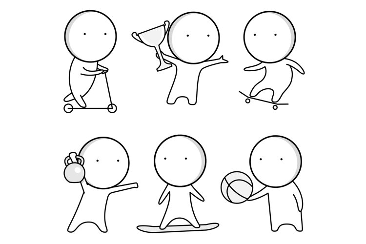 Sport clipart, Competition clipart, Athlete clipart, Cartoon