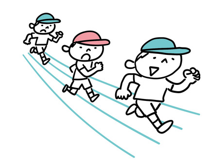 Free Vectors | Children running in competition
