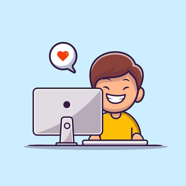 computer cartoon