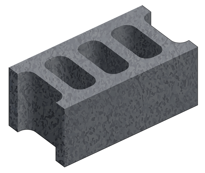 Cement Block - Free vector clipart images on clipart library.com