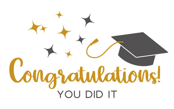Graduation congratulations at school, university or college ...