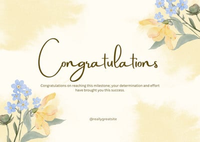 congratulation