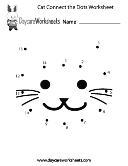 Preschool Connect the Dots Worksheets