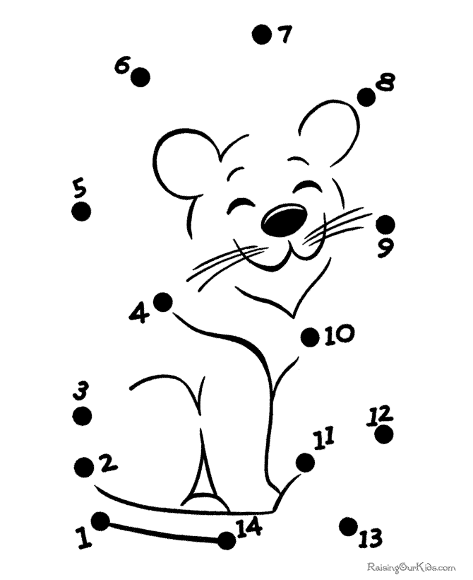 Cat | Easy Connect Dots Worksheet