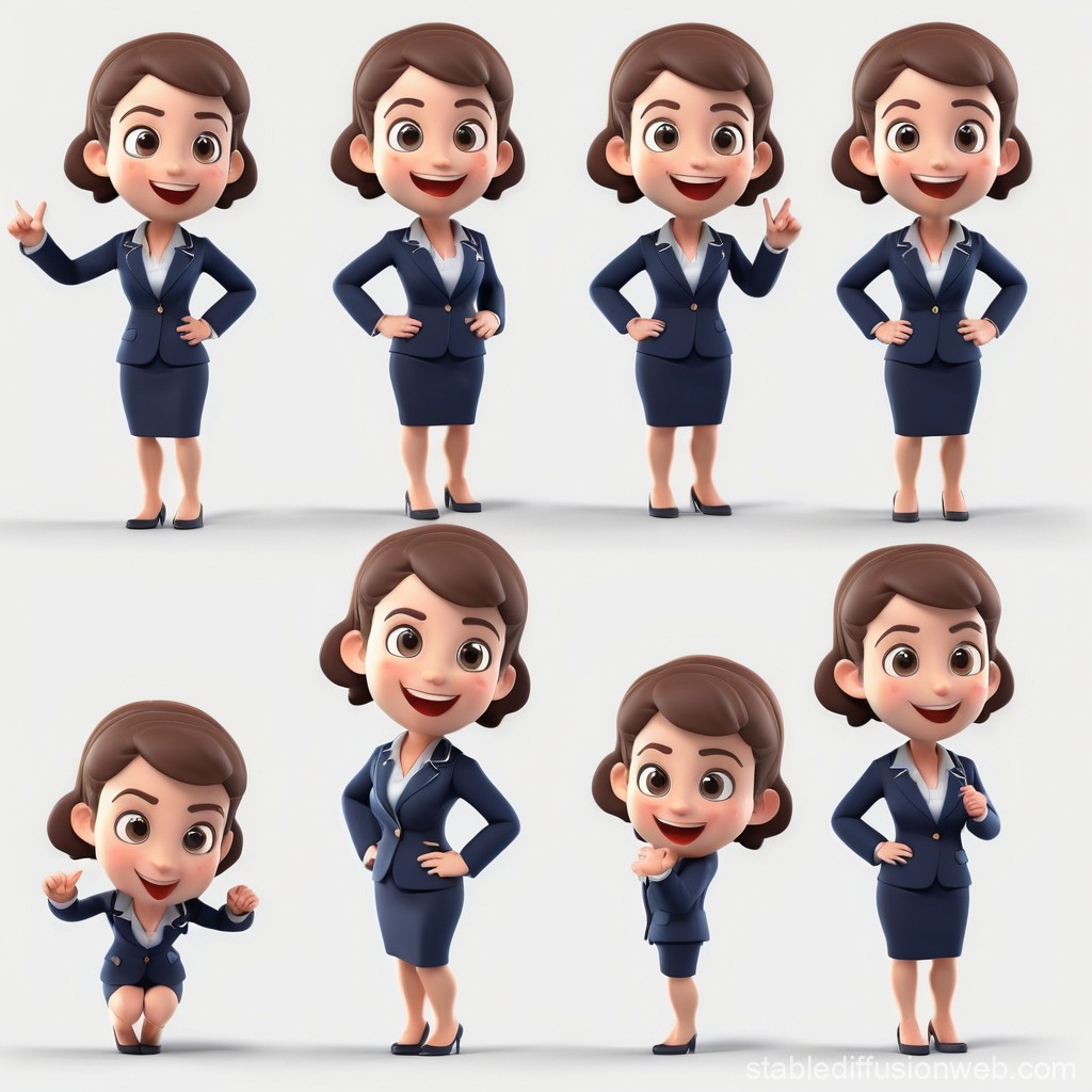 Female Consultant 3D Render | Stable Diffusion Online