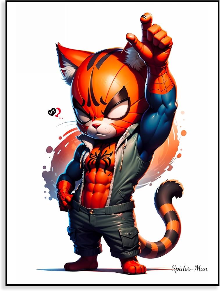 Graffiti Canvas Art Marvel Cool Superhero Spider-Man Creative ...