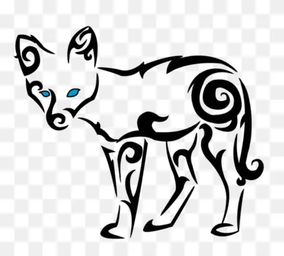 cool tribal fox designs to draw