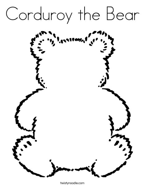 corduroy the bear coloring pages
