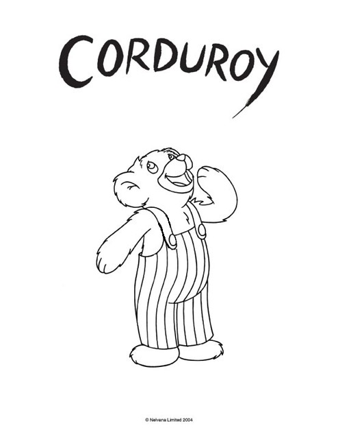 corduroy the bear coloring pages