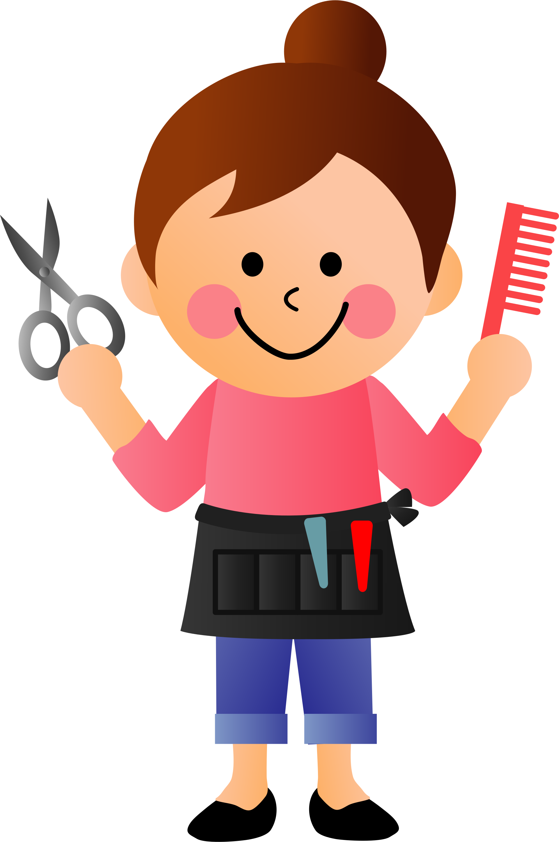 Beautician Hairdresser Woman - Free vector clipart images on ...