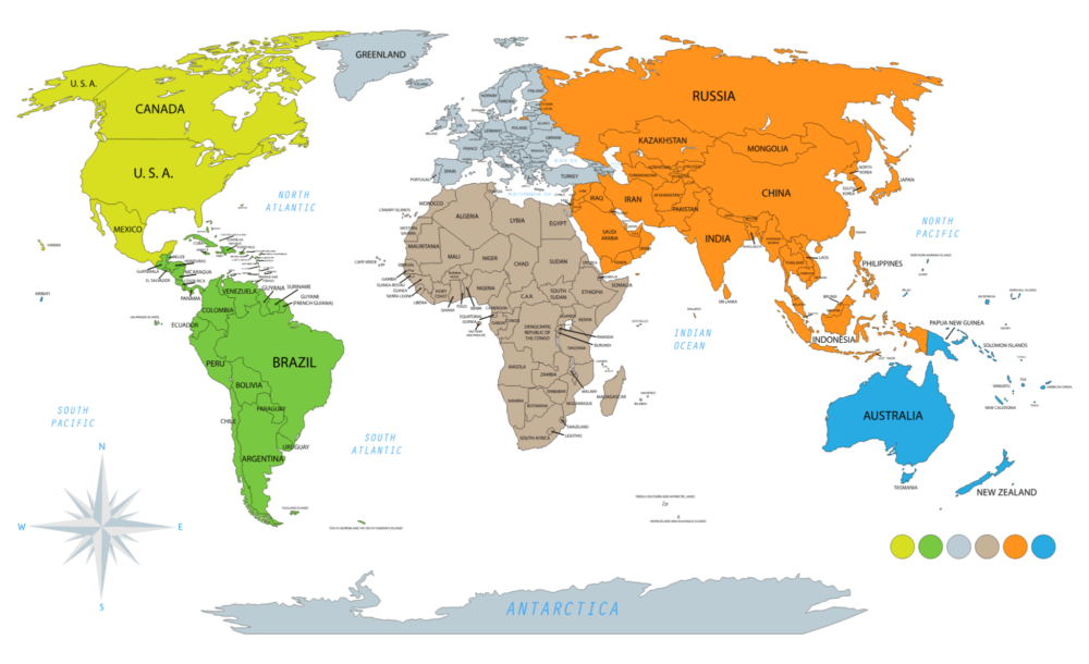 List of Countries in the World (And Their Continents) - The Facts ...