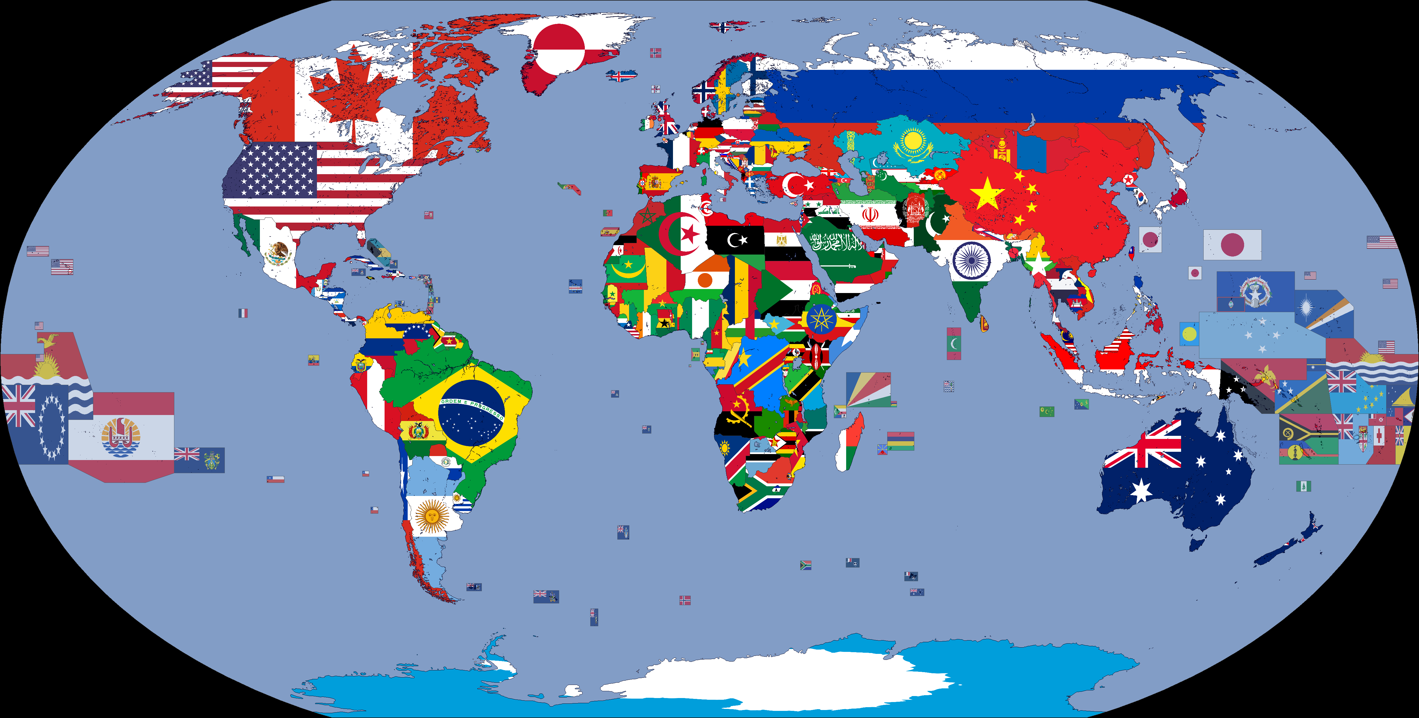File:Flag Map of The World (dependent territories and unrecognized ...
