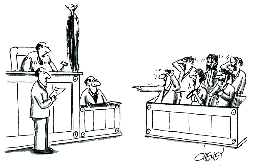 courtroom cartoon