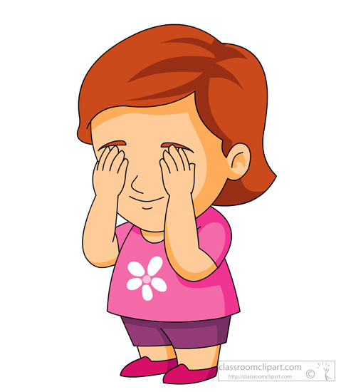 Recreation Clipart - girl-covering-eyes-to-play-game-eye-spies ...