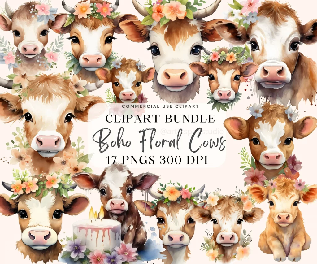 cow clip art 2024