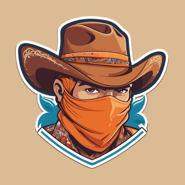 cowboy bandana cliparts 2024