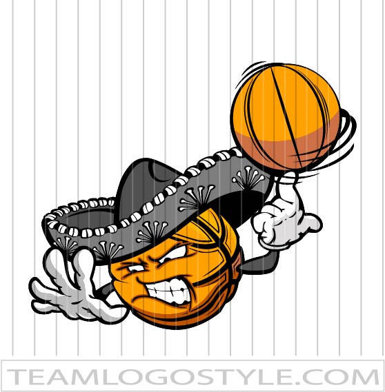 cowboy basketball cliparts