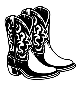 Cowboy Boots Clipart-Bilder: Stock-Fotos &amp; -Videos. | Adobe Stock