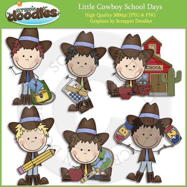 cowboy college cliparts