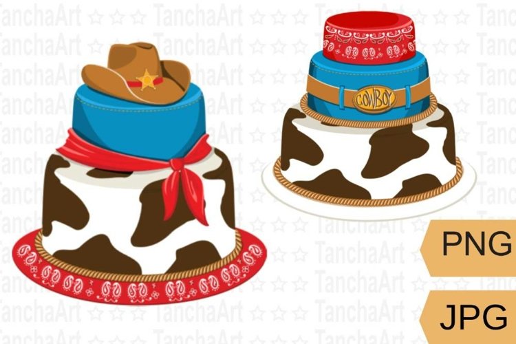cowboy dessert cliparts