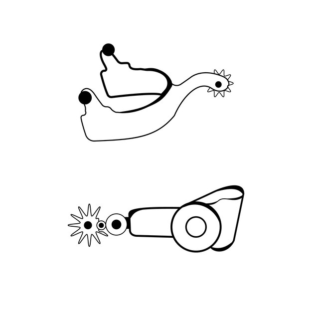 cowboy spurs clipart