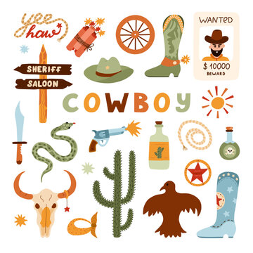 cowboy theme cliparts