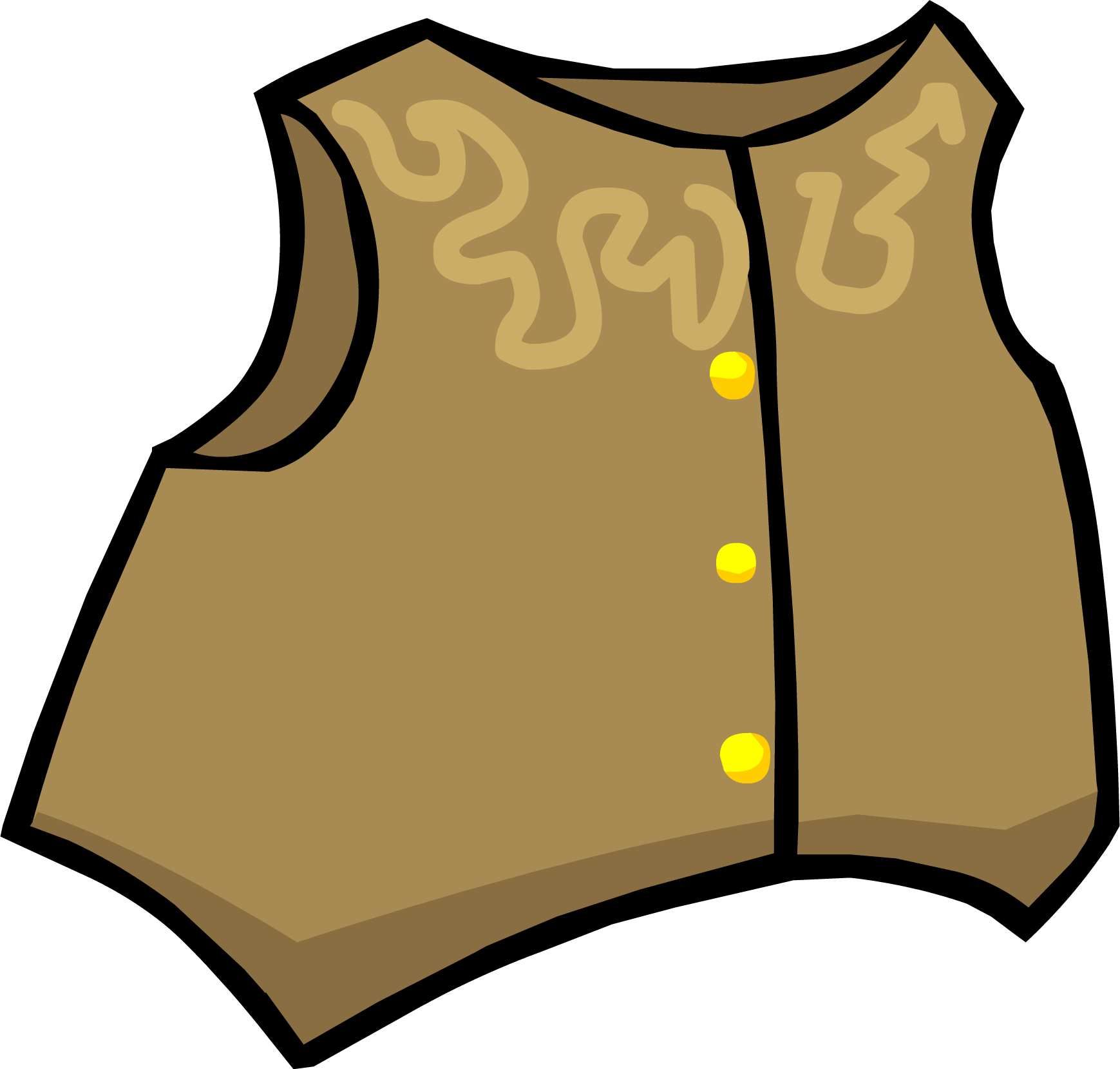 cowboy vest cliparts