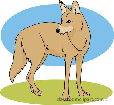 Coyote Clipart Clipart - coyote_02a_4112 - Classroom Clipart