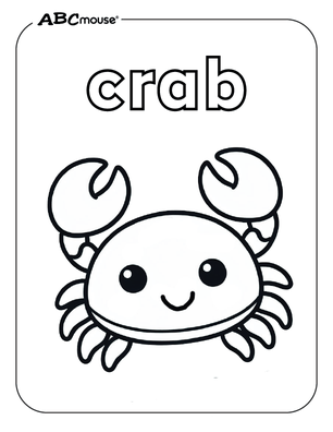 crab pictures to color