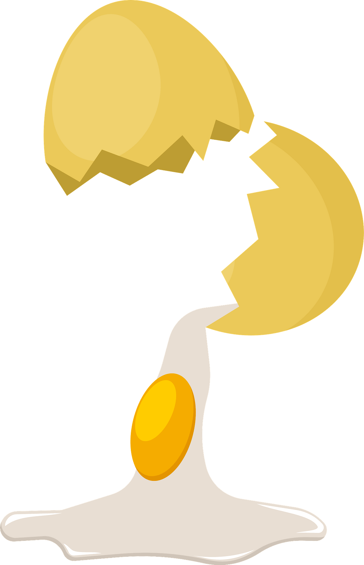 cracked egg clipart