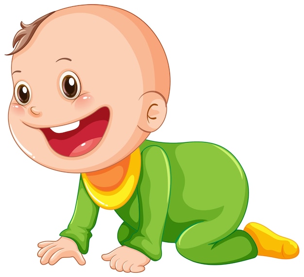 crawling baby clipart