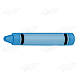 crayon blue cliparts