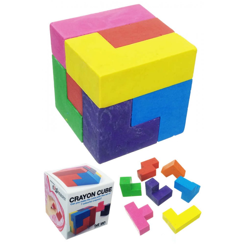 Crayon Cube 3D Block Tetris Puzzle 7 Colors : Creative Party Fun