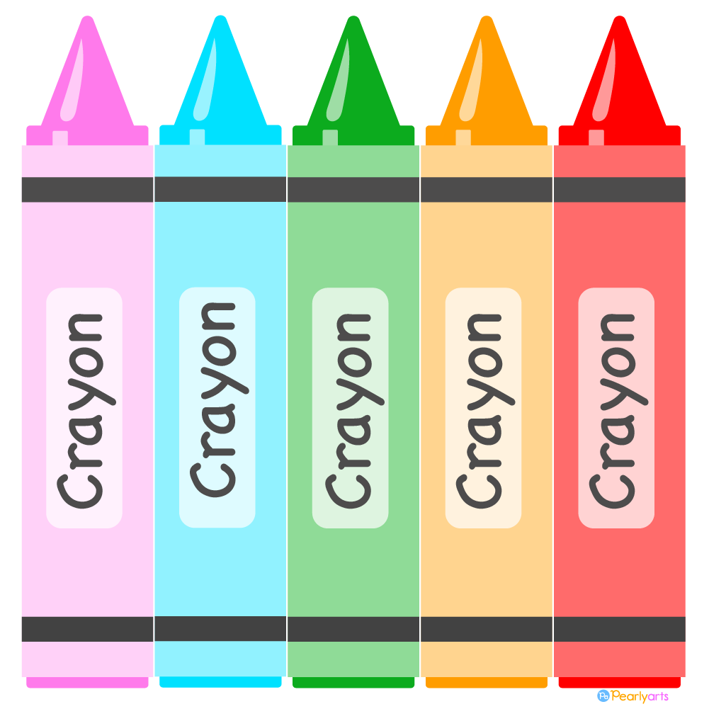 crayon line cliparts 2024