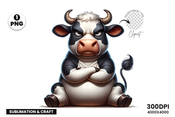crazy cow cliparts